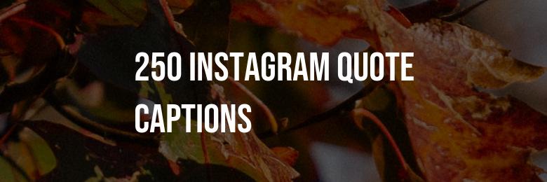 250 Instagram Quote Captions for Stunning Photography in 2024