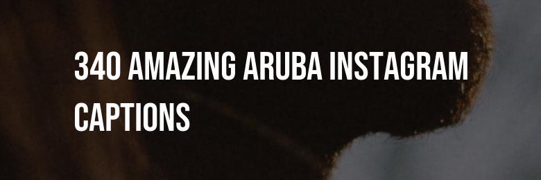 340 Amazing Aruba Instagram Captions – Puns & Quotes