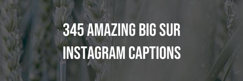 345 Amazing Big Sur Instagram Captions – Puns & Quotes